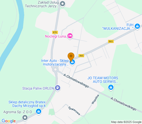 Mapa dojazdu do hurtowni motoryzacyjnej w miejscowości Jarosław