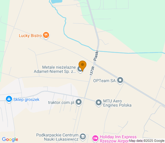 Mapa dojazdu do hurtowni motoryzacyjnej w miejscowości Tajęcina