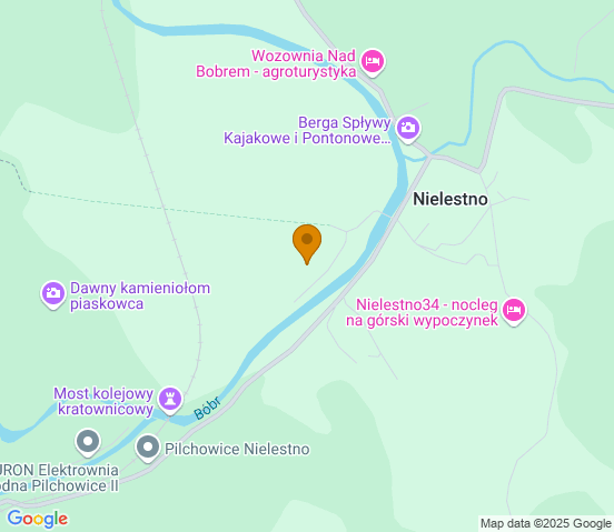 Mapa dojazdu do warsztatu samochodowego w miejscowości Nielestno
