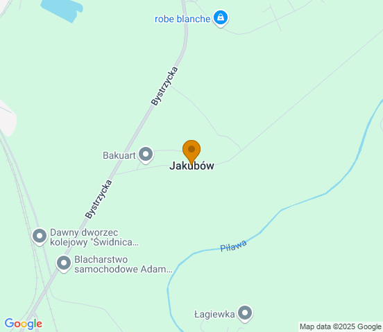 Mapa dojazdu do warsztatu samochodowego w miejscowości Świdnica