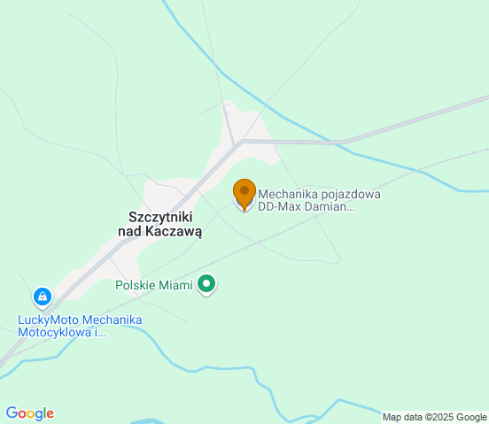 Mapa dojazdu do warsztatu samochodowego w miejscowości Szczytniki nad Kaczawą