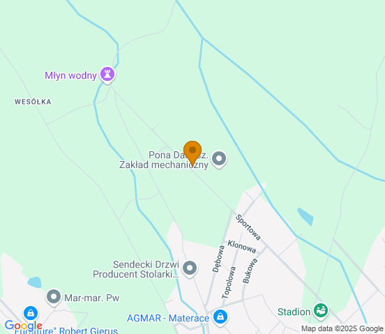 Mapa dojazdu do warsztatu samochodowego w miejscowości Twardogóra