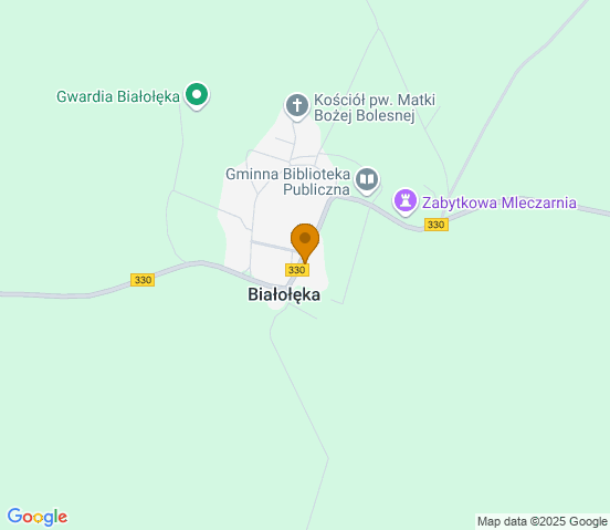 Mapa dojazdu do warsztatu samochodowego w miejscowości Wojszyn