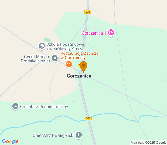 Mapa dojazdu do warsztatu samochodowego w miejscowości Brodnica