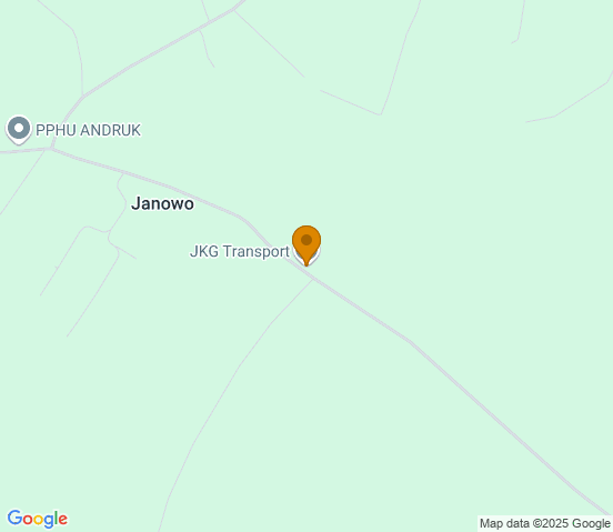Mapa dojazdu do warsztatu samochodowego w miejscowości Janowo