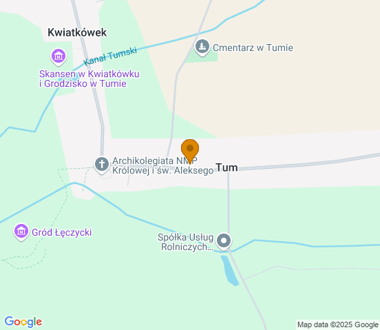 Mapa dojazdu do warsztatu samochodowego w miejscowości Łęczyca