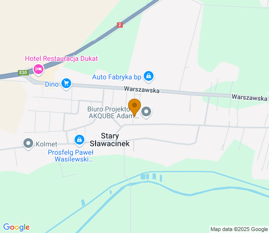 Mapa dojazdu do warsztatu samochodowego w miejscowości Biała Podlaska