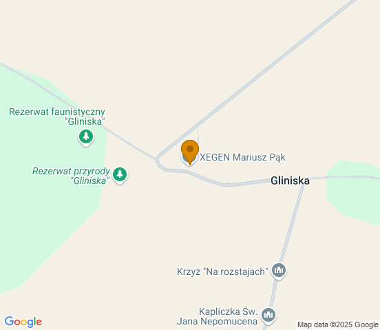 Mapa dojazdu do warsztatu samochodowego w miejscowości Uchanie