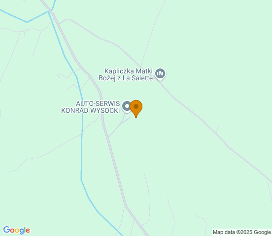 Mapa dojazdu do warsztatu samochodowego w miejscowości Bugaj