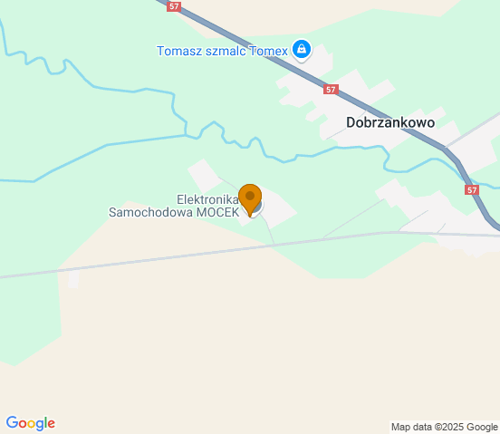 Mapa dojazdu do warsztatu samochodowego w miejscowości Przasnysz