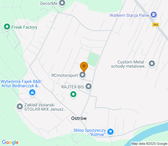 Mapa dojazdu do warsztatu samochodowego w miejscowości Przemyśl