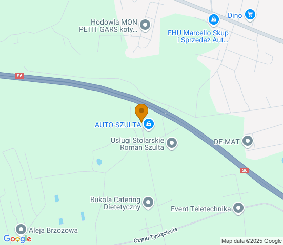 Mapa dojazdu do warsztatu samochodowego w miejscowości Bojano