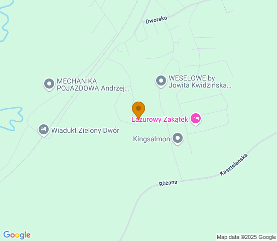 Mapa dojazdu do warsztatu samochodowego w miejscowości Gościcino