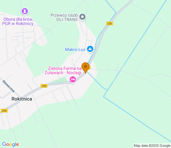 Mapa dojazdu do warsztatu samochodowego w miejscowości Rokitnica